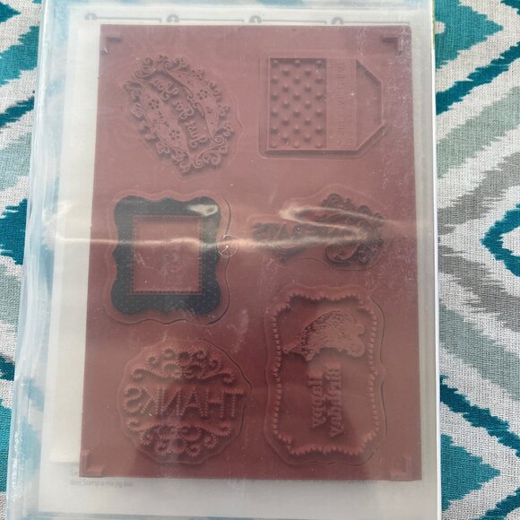 Stampin' Up! Tagtastic Clear Cling Mount Stamps, Set of 6, Hostess Set - Picture 6 of 6